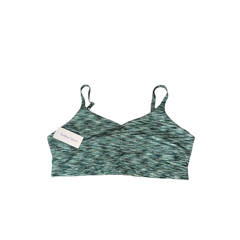 OUTDOOR VOICES Womens Flow Freeform Bralette‎ XXL Green Patina Mix Quick Dry NWT